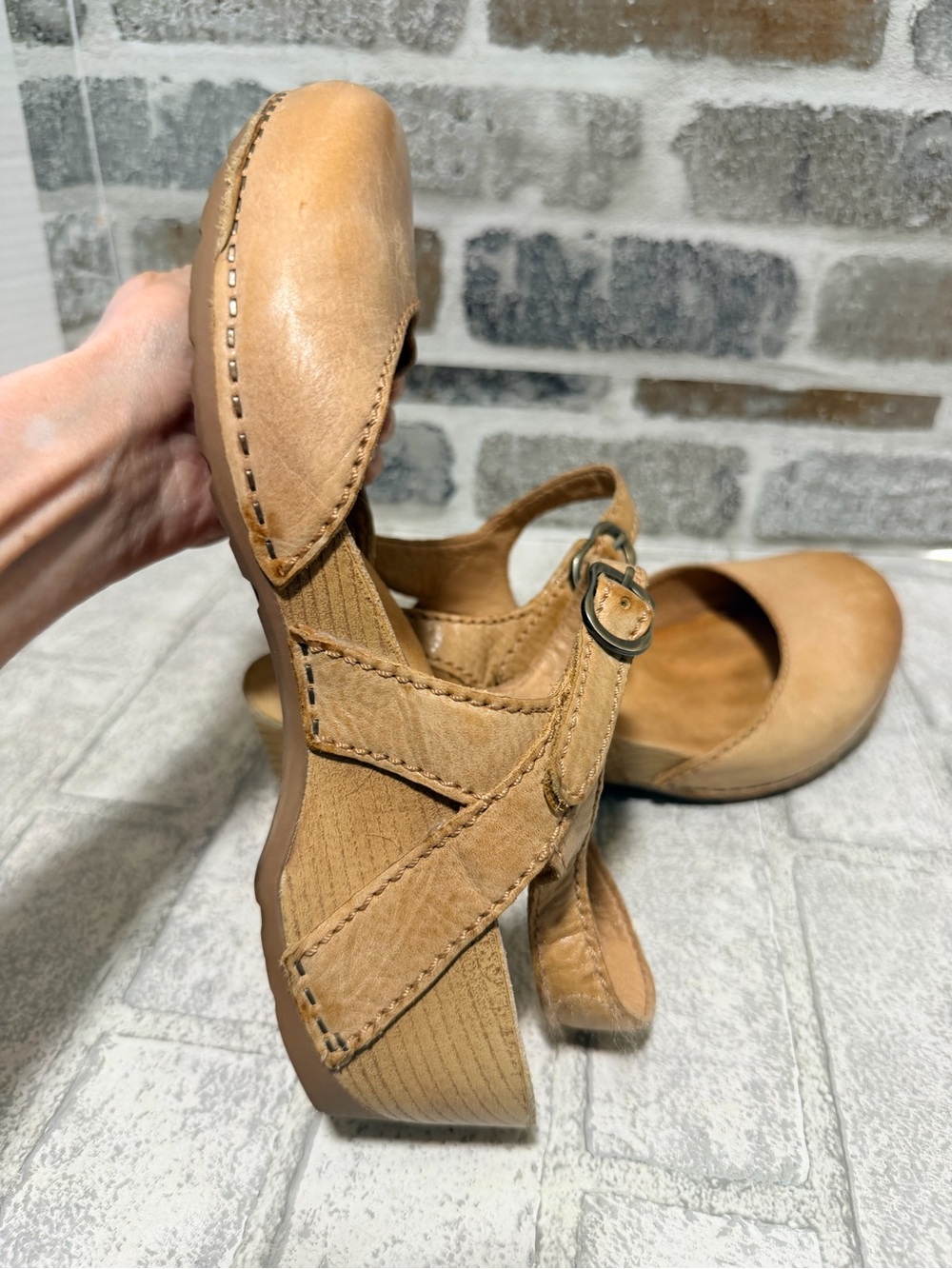 Dansko Tiffani Milled Burnished Mules with Buckle size 40 9-9.5 - Picture 12 of 13